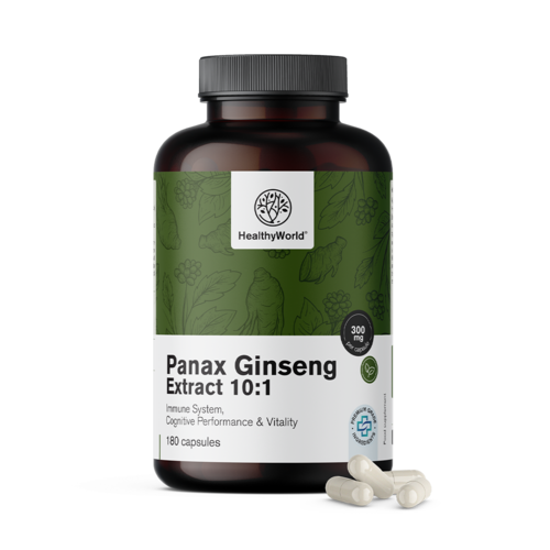 Panax Ginseng 300 mg - extract de ginseng 10:1, 180 de capsule