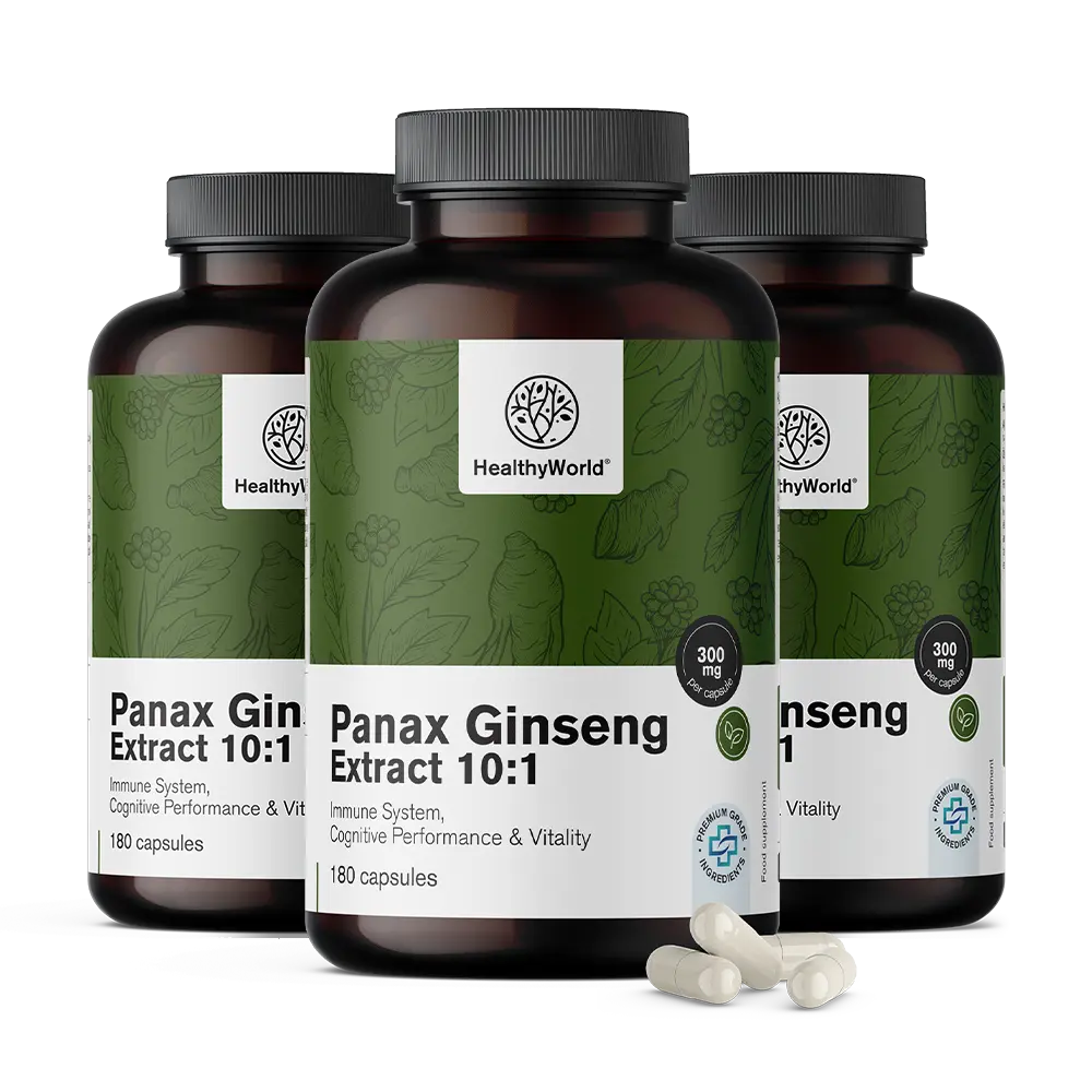 Panax Ginseng 300 mg – izvleček ginsenga 10:1 v kapsulah