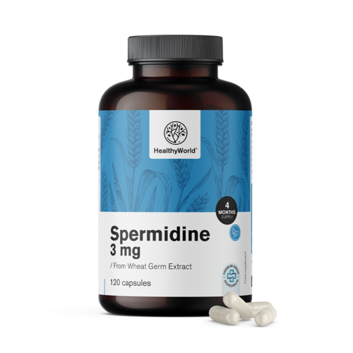 Spermidină 3 mg - din extract de germeni de grâu, 120 de capsule