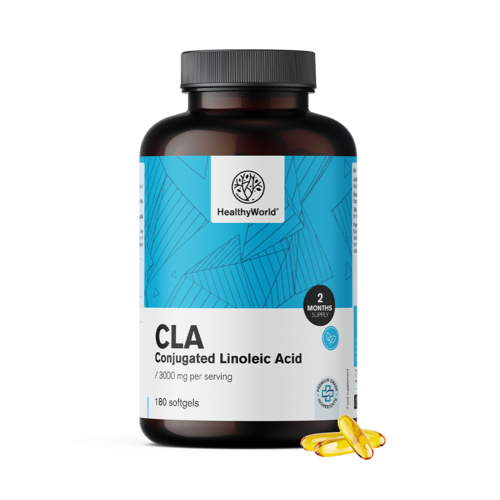 CLA 3000 mg - acid linoleic conjugat, 180 de capsule moi