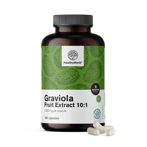 Graviola 200 mg - extract 10:1, 180 de capsule