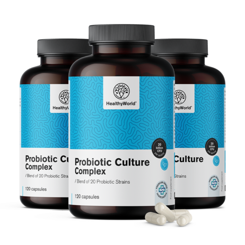 3x Probiotic Culture - complex de culturi microbiologice, total 360 de capsule