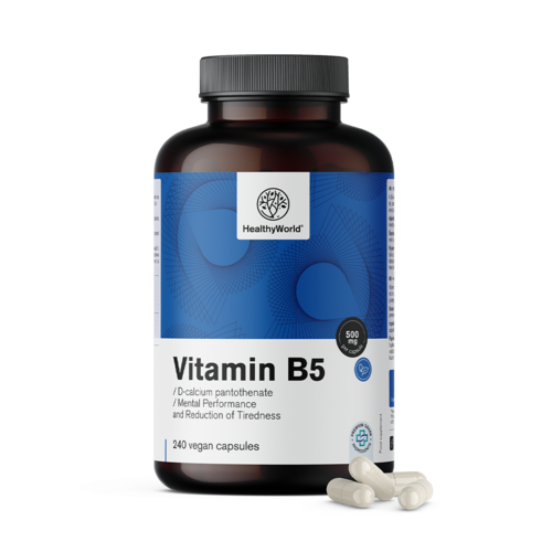 Vitamina B5 500 mg, 240 de capsule
