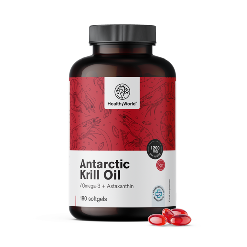 Ulei de krill 1200 mg, 180 de capsule moi