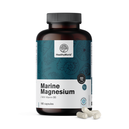 Magneziu marin 360 mg, 180 de capsule