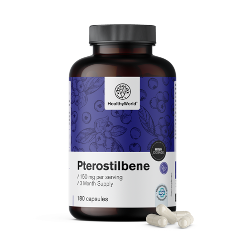 Pterostilben 150 mg, 180 de capsule
