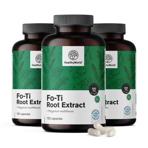 3x Fo-Ti (He Shou Wu) 500 mg, total 360 de capsule