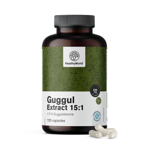 Guggul 500 mg - extract 15:1, 120 de capsule