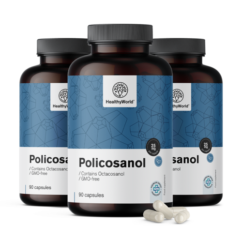 3x Policosanol 25 mg, total 270 de capsule