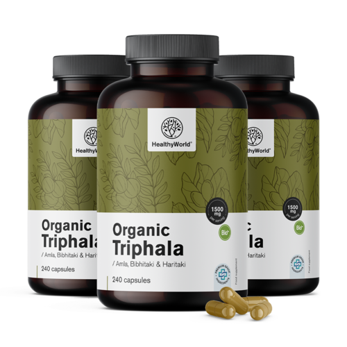 3x BIO Triphala 1500 mg, total 720 de capsule