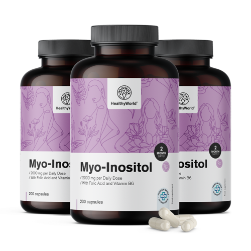 3x Mio-inozitol 2000 mg, total 600 de capsule