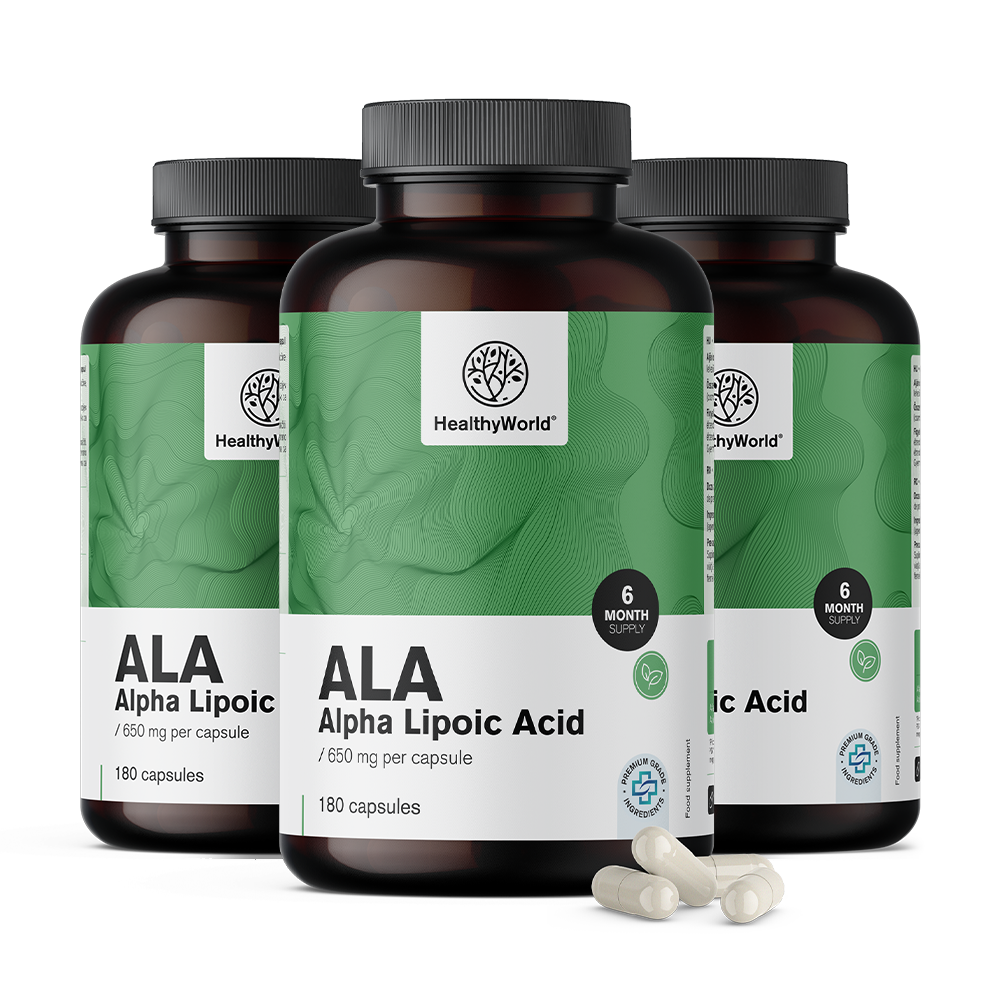 ALA - acid alfa lipoic 650 mg