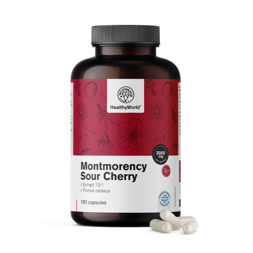 Vișină Montmorency 3000 mg, 180 de capsule