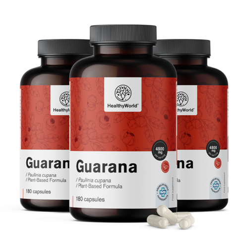3x Guarana 4800 mg, total 540 capsule
