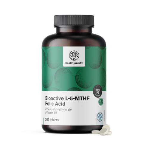 Acid folic activ L-5-MTHF, 365 de comprimate