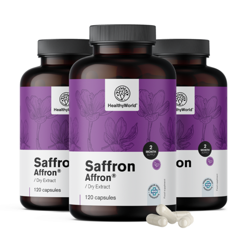 3x Șofran, total 360 de capsule