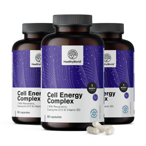 3x Cell Energy – complex pentru metabolism energetic, total 270 de capsule
