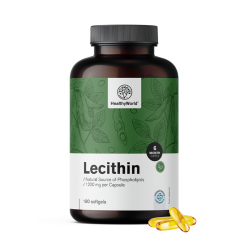 Lecitină 1200 mg, 180 de capsule moi