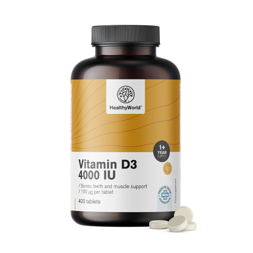 Vitamina D3 4000 UI în pachet XL