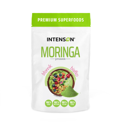 Moringa în pulbere.
