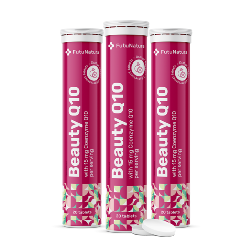 3x Beauty Q10 – comprimate efervescente, total 60 de comprimate efervescente