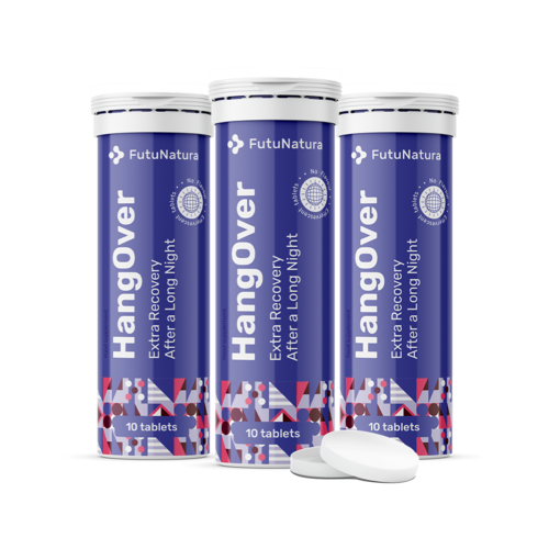 3x HangOver – comprimate efervescente, total 30 comprimate efervescente