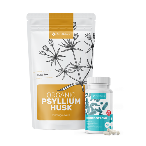 Digestie sănătoasă: Biotics Strong + Psyllium indian BIO, complet