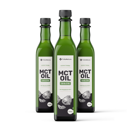 3x MCT C8:C10 Ulei de cocos Premium, total 1500 ml