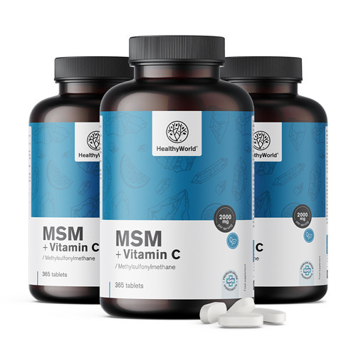 MSM 2000 mg – z vitaminom C