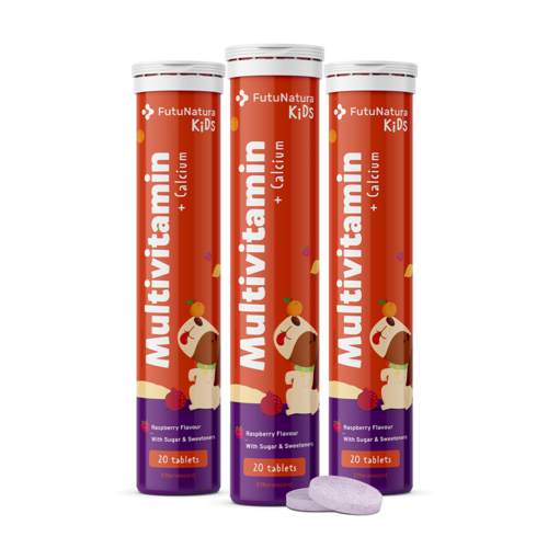 3x Multivitamine pentru copii – comprimate efervescente, total 60 de comprimate efervescente