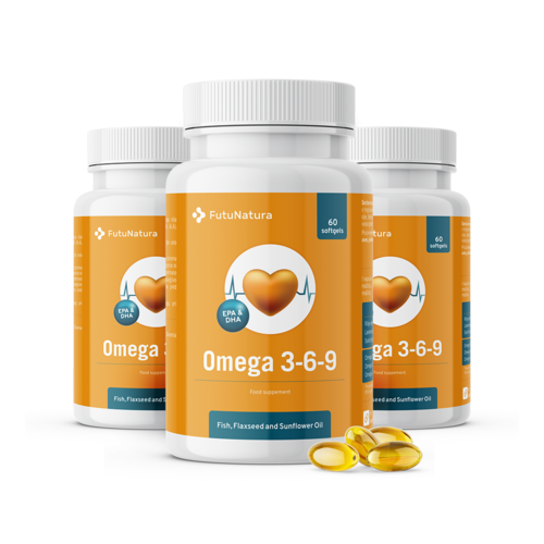 3x Omega 3 6 9, total 180 de capsule moi