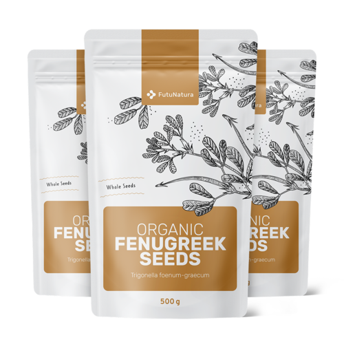 3x BIO Semințe de fân grecesc, total 1500 g