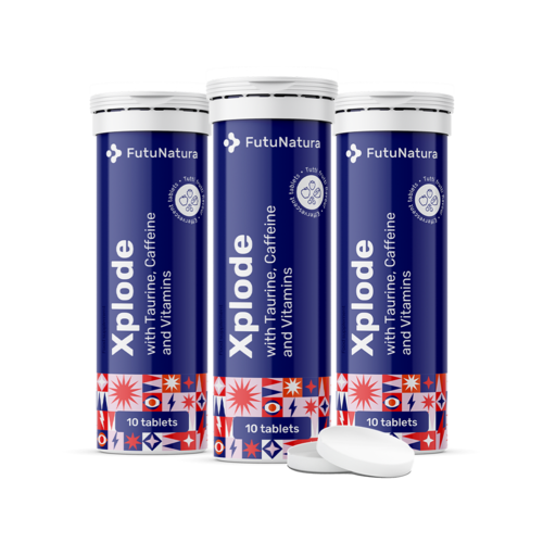 3x Xplode - comprimate efervescente, total 30 comprimate efervescente