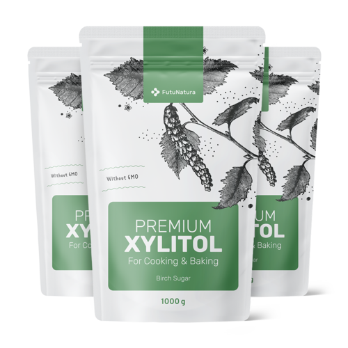 3x Xilitol – zahăr de mesteacăn, total 3000 g