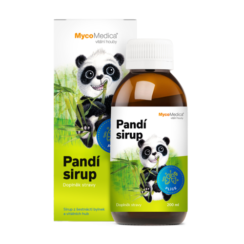 Supliment alimentar lichid pentru copii Panda – respirația, 200 ml