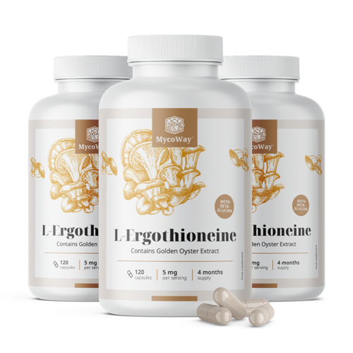 3x L-Ergotioneina 5 mg, total 360 de capsule