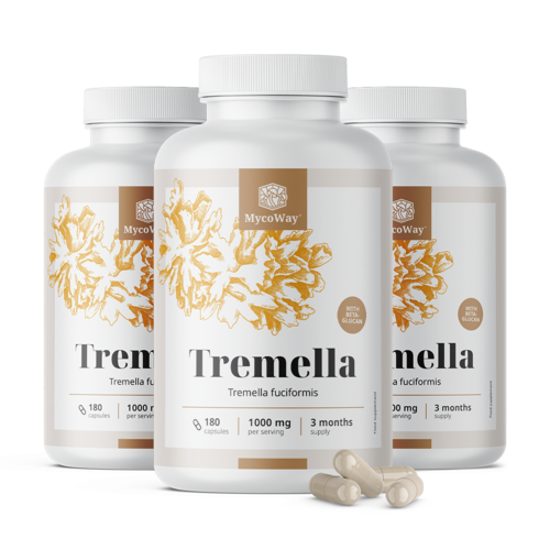 3x Tremella 1000 mg – extract, total 540 de capsule