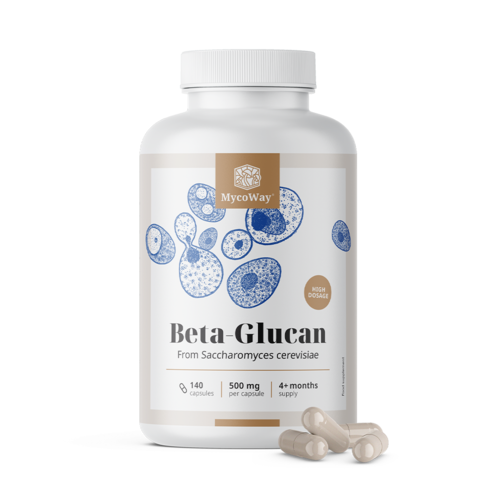 Betaglucan 500 mg, 140 de capsule