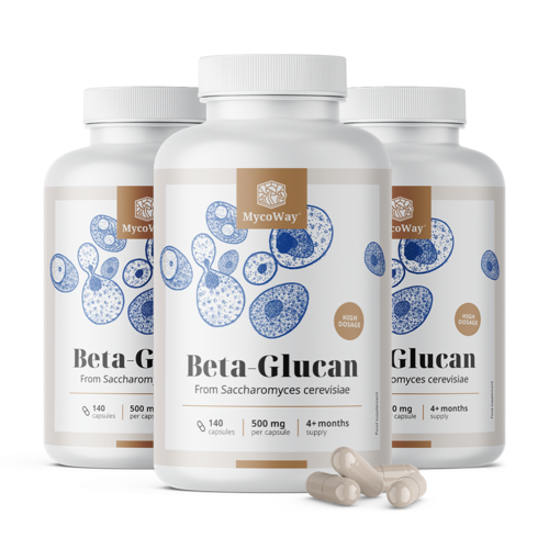 3x Betaglucan 500 mg, total 420 de capsule