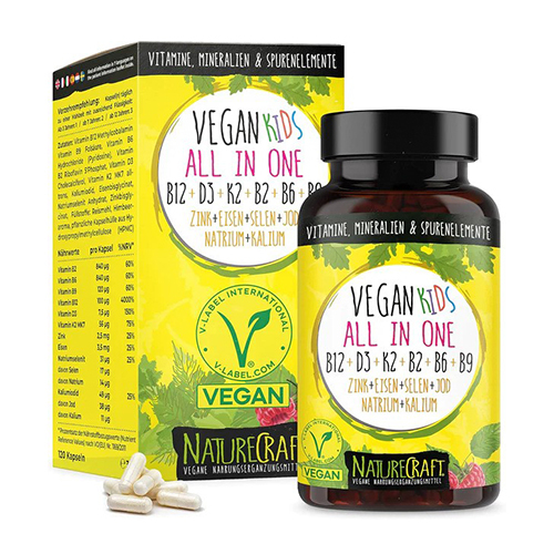 Vitamine și minerale vegane pentru copii.