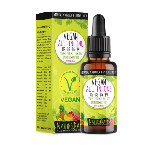 Vitamine și minerale vegane sub formă de picături