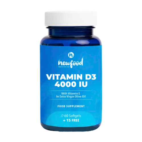 Vitamina D3, 4000 U.I., 60 de capsule moi