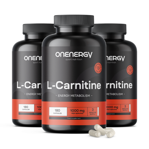 3x L-carnitină 1000 mg, total 540 de capsule
