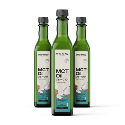 3x MCT C8:C10 Ulei de cocos Premium, total 1500 ml