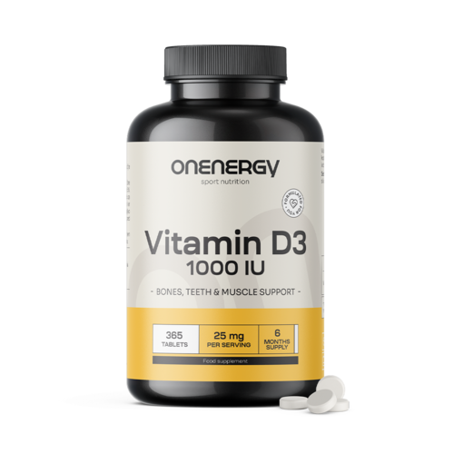 Vitamina D3 1000 UI, 365 de comprimate
