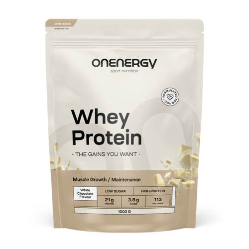 Proteine Whey - ciocolată albă, 1000 g