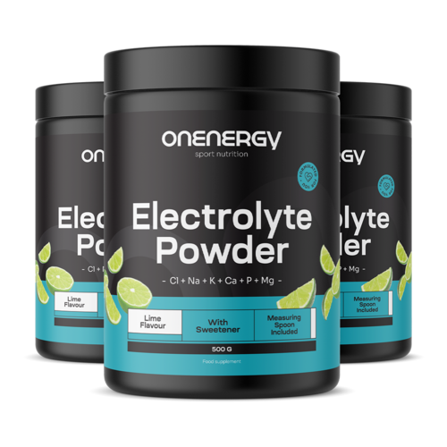 3x Electroliți pulbere – lime, total 1500 g