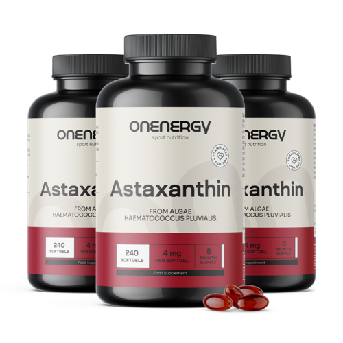 3x Astaxantină 4 mg, total 720 de capsule moi