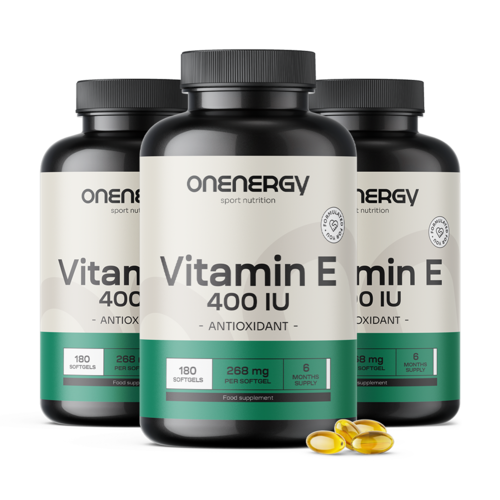 3x Vitamina E 400 UI, total 540 de capsule moi