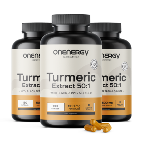 3x Curcuma 500 mg - extract, total 540 de capsule
